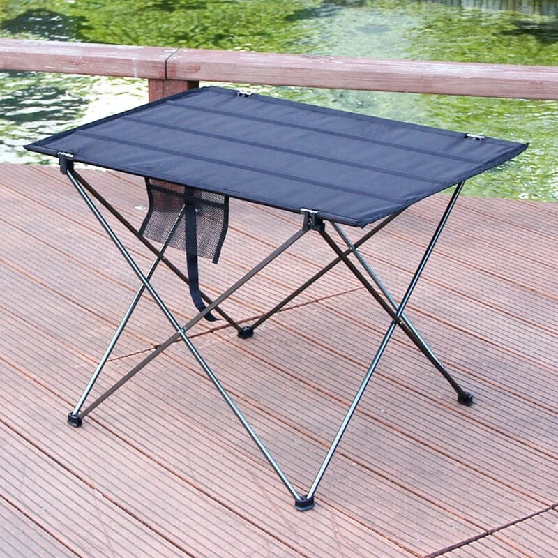 Mesa Ultraleve Portátil - Folding [Camping - Móveis - Mesa] 01 - Mesa Ultraleve Portátil - Folding Pescamping Cinza (56x40x37cm) China 