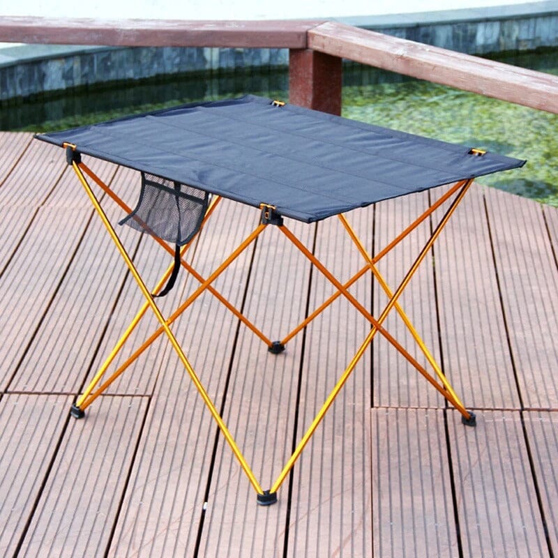 Mesa Ultraleve Portátil - Folding [Camping - Móveis - Mesa] 01 - Mesa Ultraleve Portátil - Folding Pescamping Laranja (56x40x37cm) China 